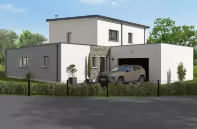 Image du modèle de maison etage Mopente +toit plat 177 PL