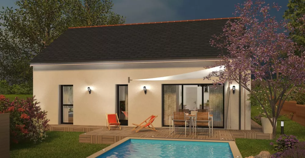 Image du modèle de maison plain pied 2 ch 70 pl 2