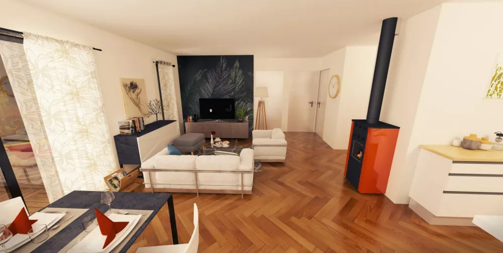 Image du modèle de maison plain pied 2 ch 70 pl 4