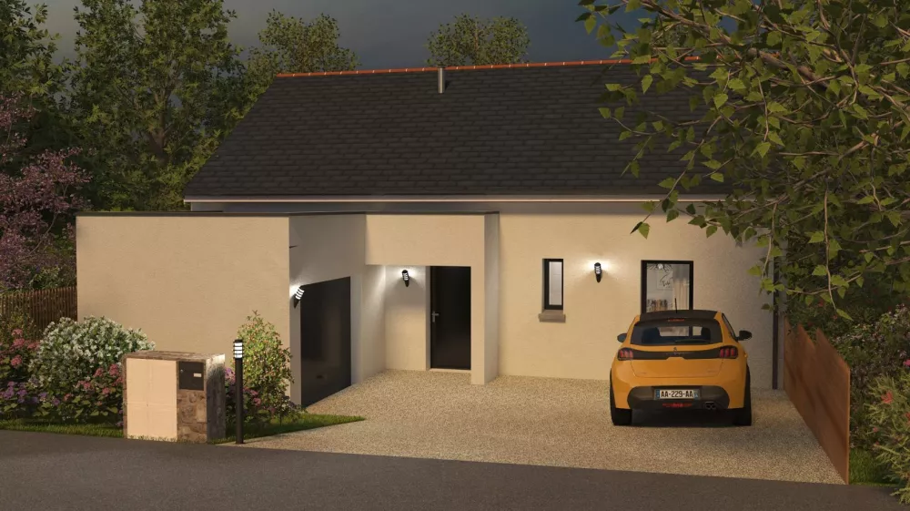 Image du modèle de maison plain pied 2 ch 70 pl