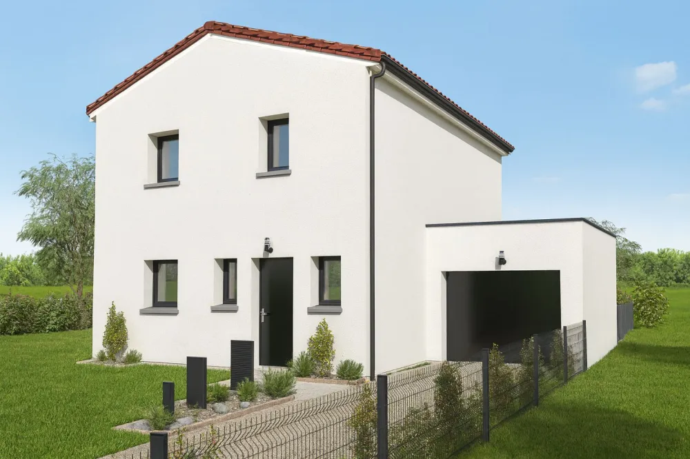 Image du modèle de maison ANEMONE 95m² TUILE + GGE BAC CHGPT