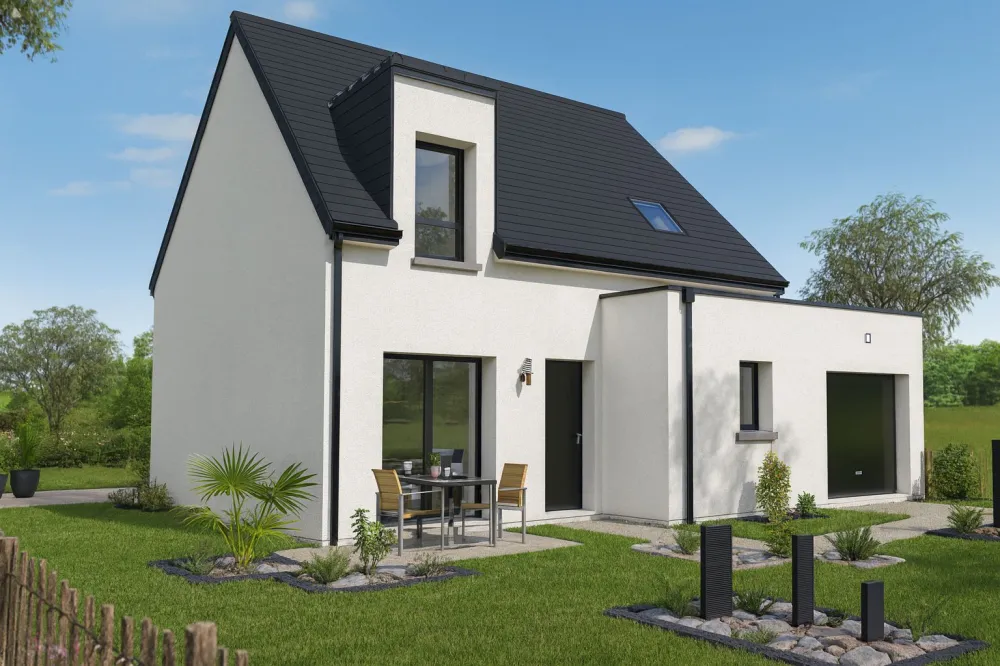 Image du modèle de maison ARMOISE 85m² ARDOISE + GGE BAC CHGPT