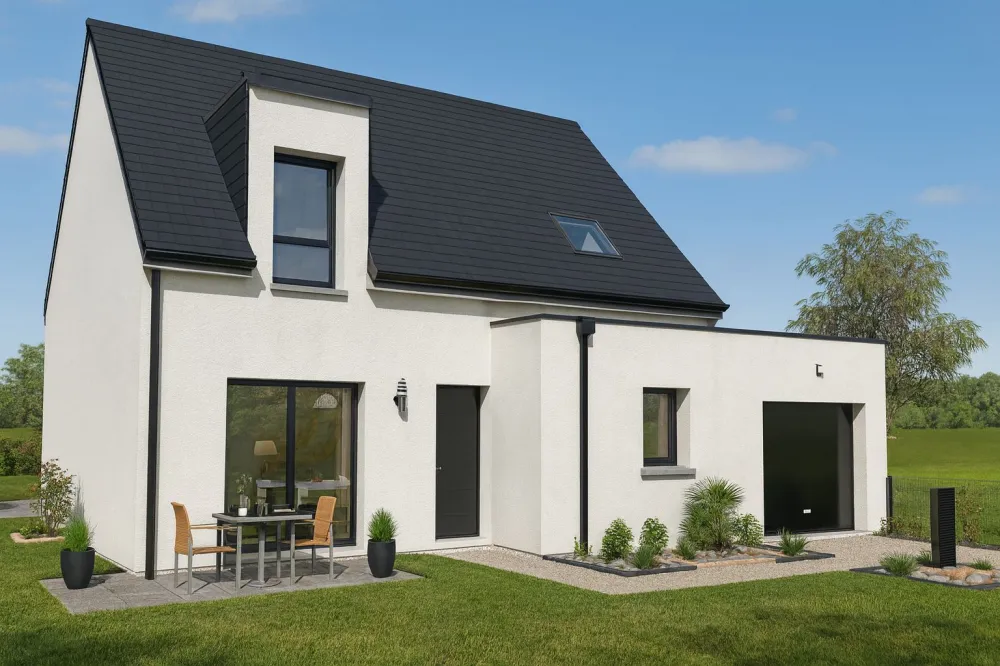Image du modèle de maison ARMOISE 95m² ARDOISE + GGE BAC CHGPT