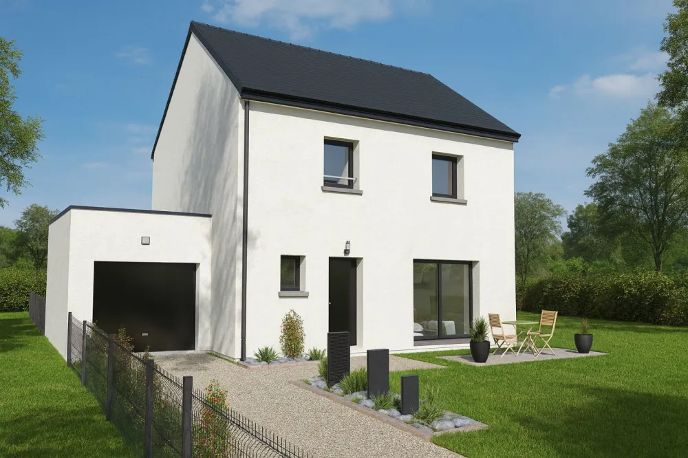 Image du modèle de maison LAGON 85m² ARDOISE + GGE BAC CHGPT