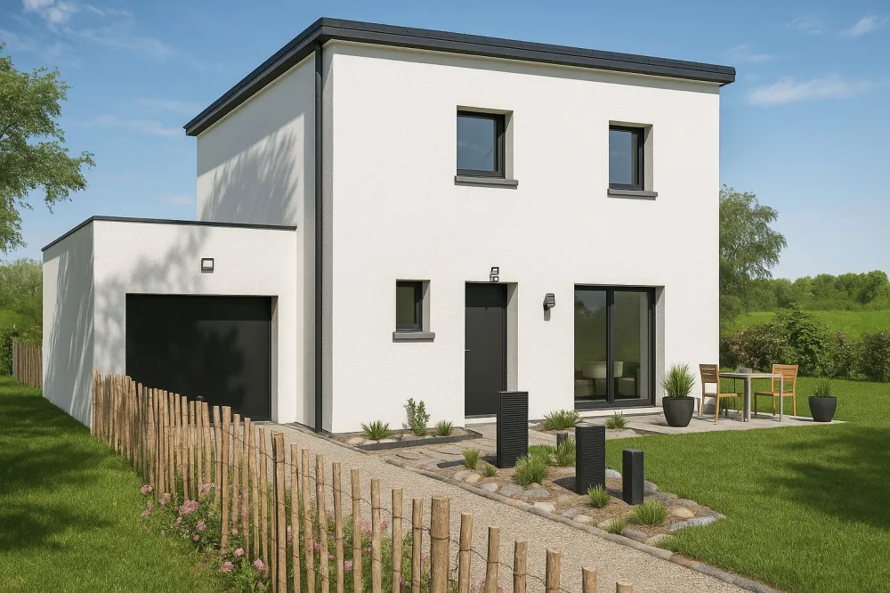 Image du modèle de maison LAGON 85m² MONOPENTE + GGE BAC CHGPT
