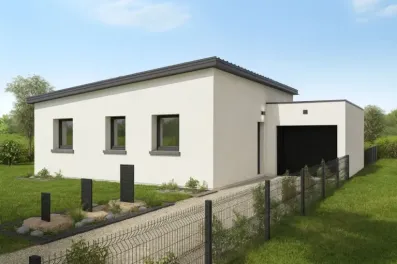 Image du modèle de maison GIRELLE 75m² MONOPENTE + GGE BAC CHGPT