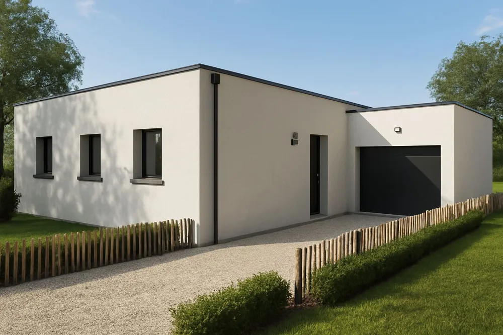 Image du modèle de maison GIRELLE 85m² TOIT TERRASSE + GGE BAC CHGPT
