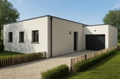 Image du modèle de maison GIRELLE 85m² TOIT TERRASSE + GGE BAC CHGPT