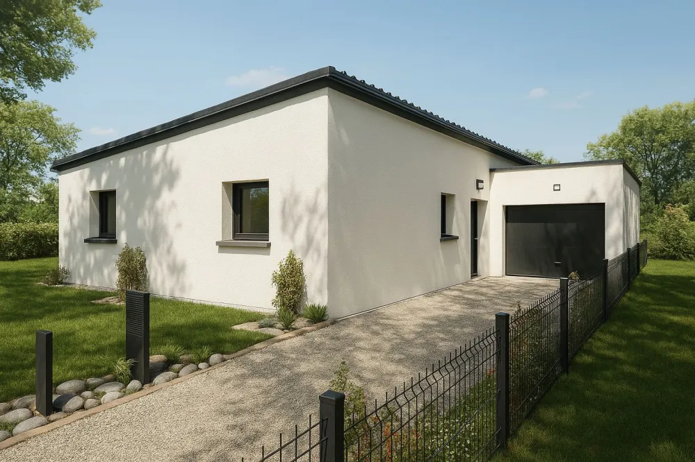 Image du modèle de maison GIRELLE 95m² MONOPENTE + GGE BAC CHGPT