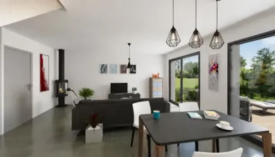 Image du modèle de maison etage tuile 104 3