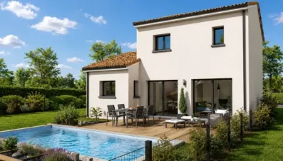 Image du modèle de maison etage tuile 104 2