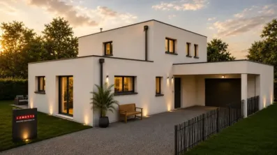 Image du modèle de maison etage acrotere140