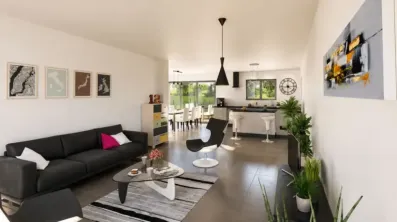 Image du modèle de maison etage comble lucarne 132 3