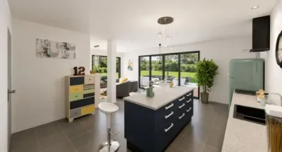 Image du modèle de maison plain pied 90 2 chambres 3