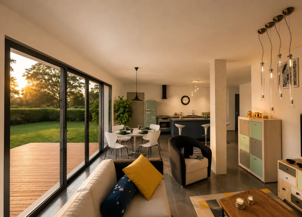 Image du modèle de maison plain pied 90 2 chambres 4