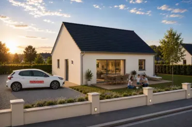Image du modèle de maison pp2ch avec voiture lamotte
