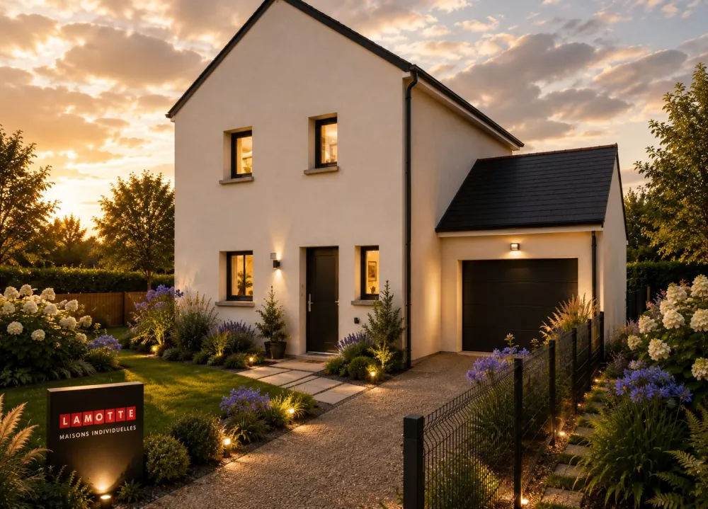 Image du modèle de maison ANEMONE 85m² ARDOISE_Nuit