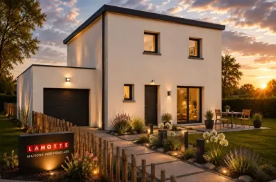 Image du modèle de maison LAGON 85m² MONOPENTE + GGE BAC_Nuit