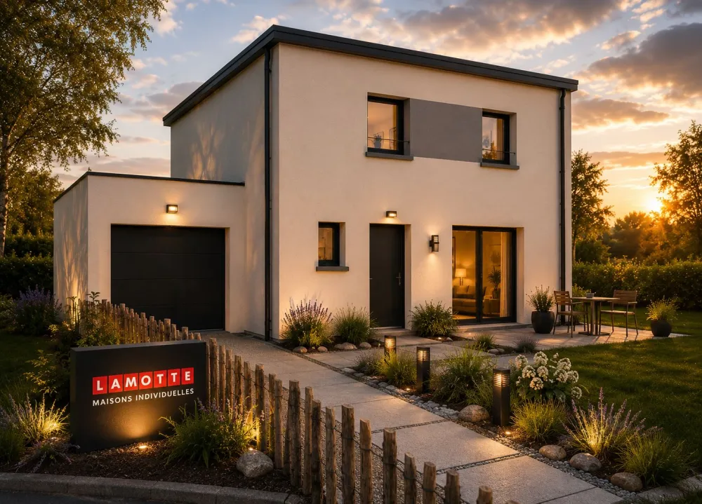 Image du modèle de maison LAGON 85m² TOIT TERRASSE + GGE BAS_Nuit