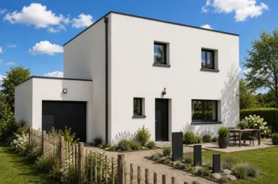 Image du modèle de maison LAGON 105m² TOIT TERRASSE + GGE BAC_Jour