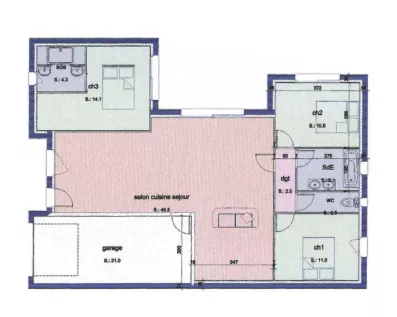 Image du modèle de maison PLAN-RDC