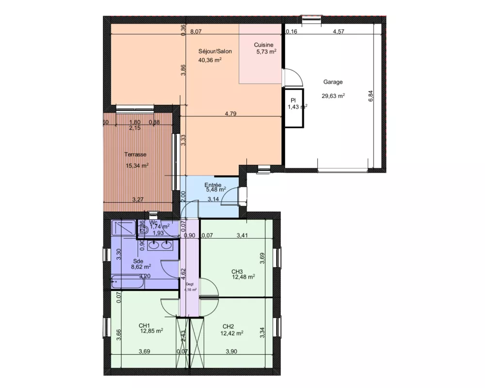 Image du modèle de maison PLAN-RDC