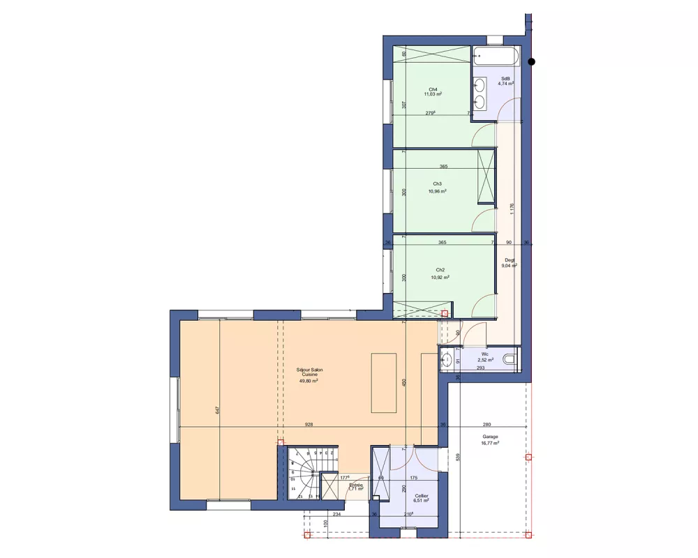 Image du modèle de maison PLAN-RDC
