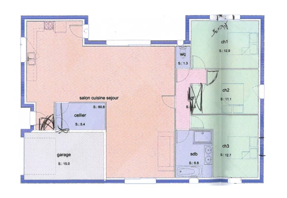 Image du modèle de maison PLAN-RDC