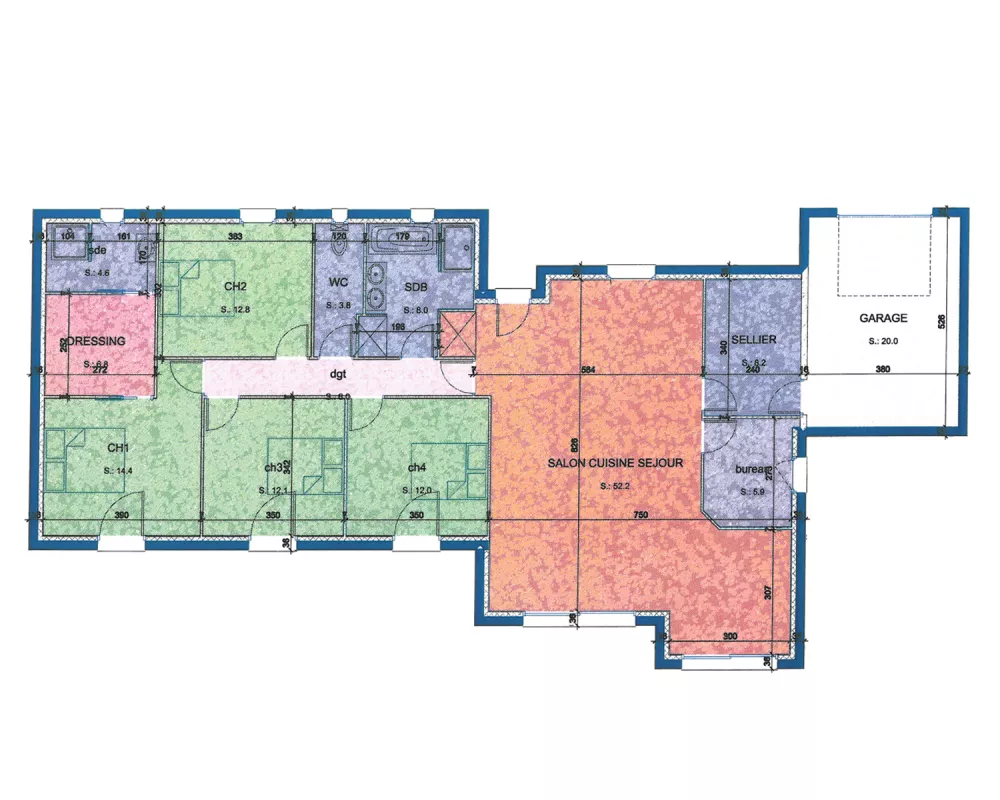 Image du modèle de maison PLAN-RDC