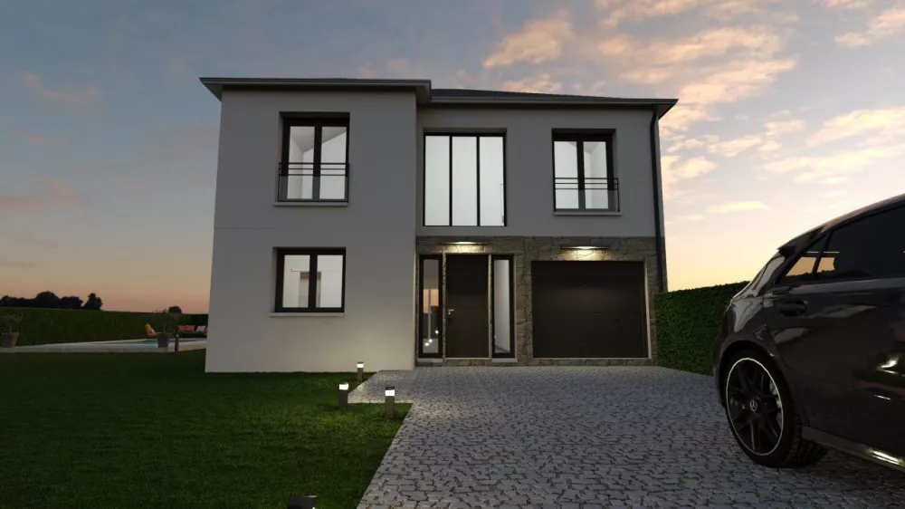 Image du modèle de maison raw