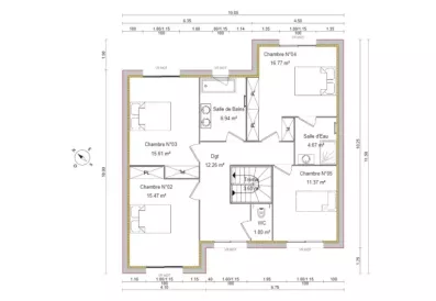 Image du modèle de maison PLAN ETAGE