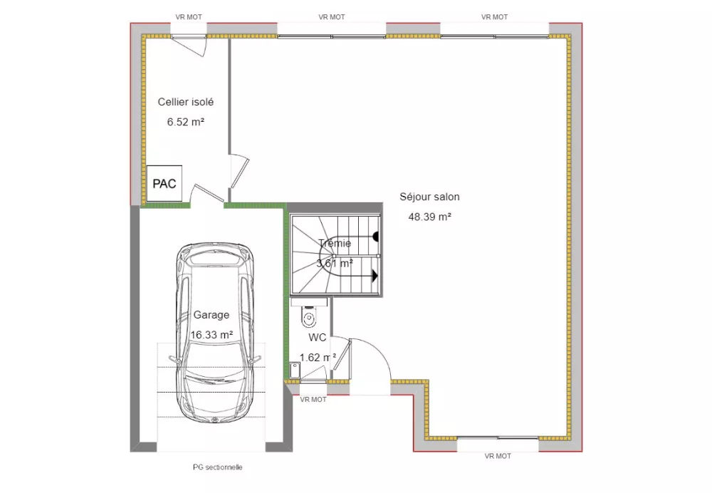 Image du modèle de maison Plan RDC