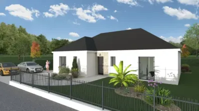 Image du modèle de maison 1 - 120 m2 - En L - Jour - AV