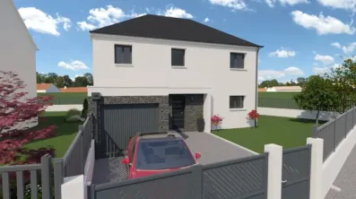 Image du modèle de maison 3 - 140 m2 - Toit Multipant -Jour- AV