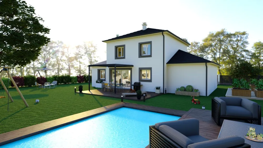 Image du modèle de maison CLEA extérieur arrière 1