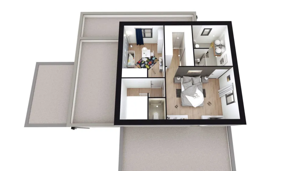 Image du modèle de maison SOFIA axo étage