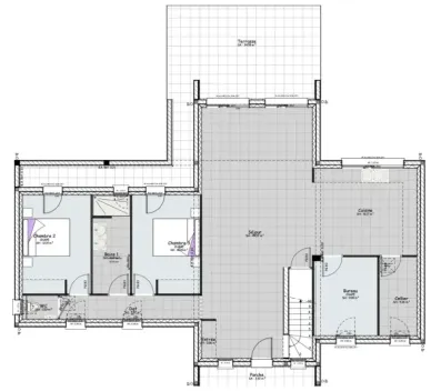 Image du modèle de maison RDC