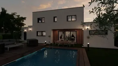 Image du modèle de maison SEATTLE ARRIERE NUIT