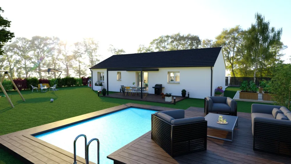 Image du modèle de maison ADRIANA extérieur arrière 1