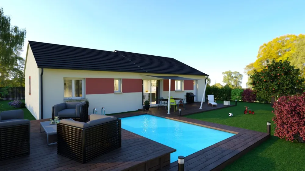 Image du modèle de maison ALEXIA extérieur arrière 1