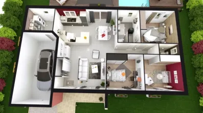 Image du modèle de maison ALEXIA axo