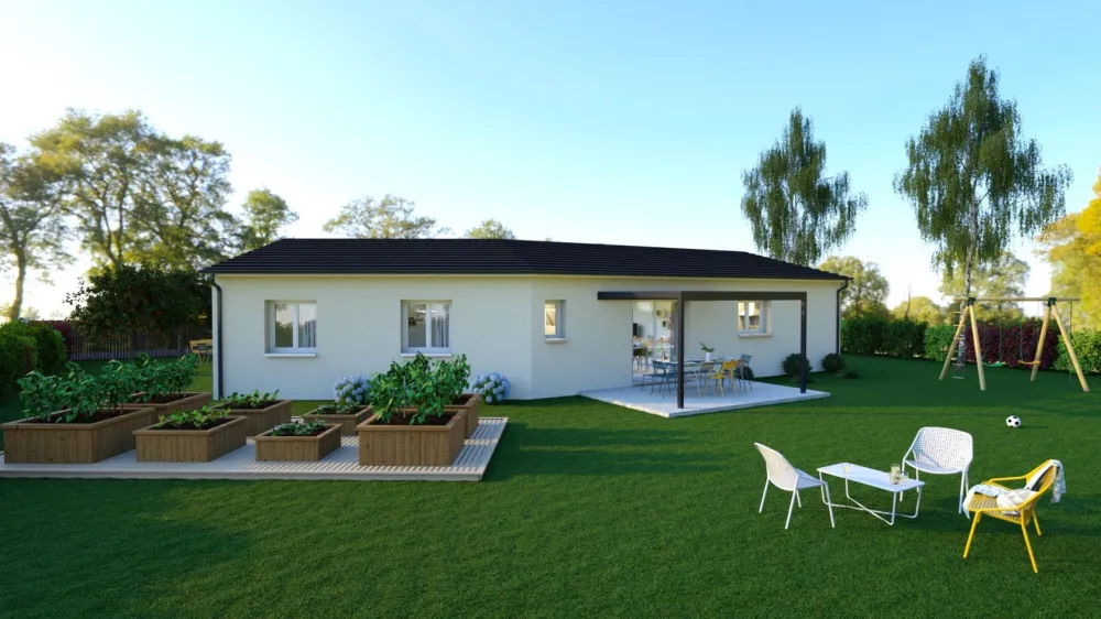 Image du modèle de maison CAMELIA extérieur arrière 1