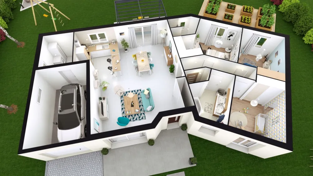 Image du modèle de maison CAMELIA axo