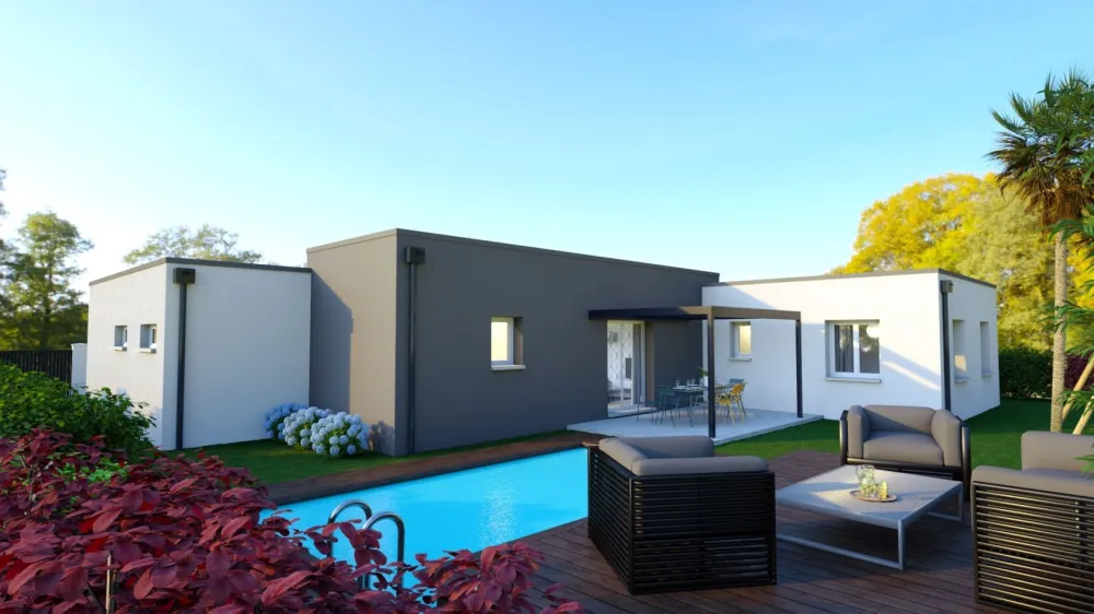 Image du modèle de maison CELIA extérieur arrière 1