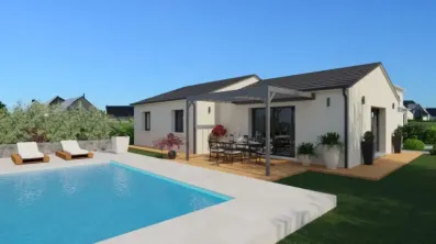 Image du modèle de maison Vue arriète toit ardoisé