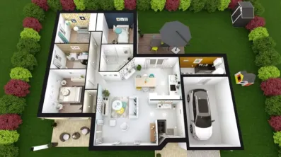 Image du modèle de maison KATIA axo