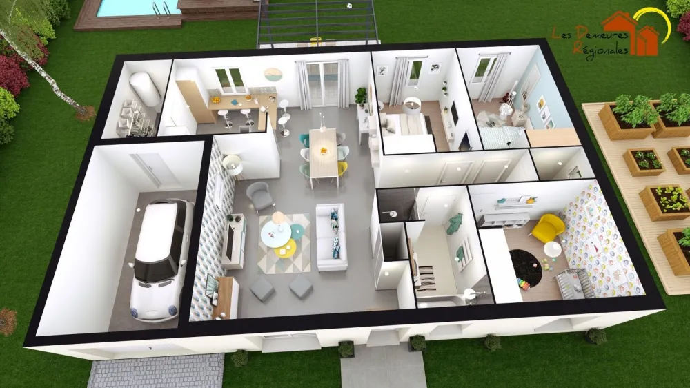 Image du modèle de maison NADIA axo