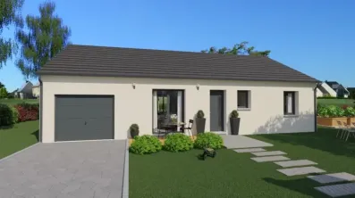 Image du modèle de maison Vue devant 1 toit ardoisé