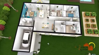 Image du modèle de maison NINA axo