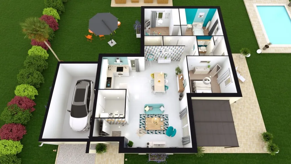 Image du modèle de maison PRISCILLIA axo